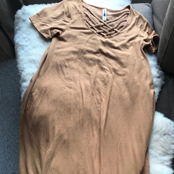SOLD - Rust lounge dress with pockets - Picture 4 of 4